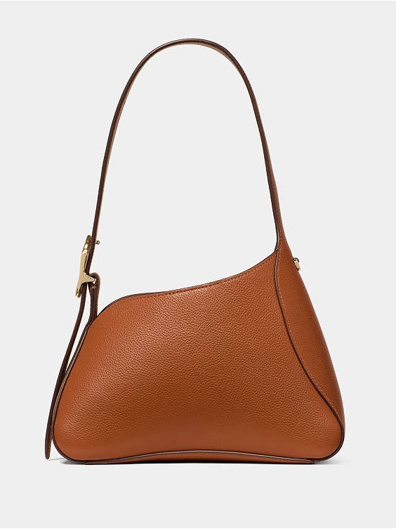 Nwt Kate Spade 454 Sculpted Brown Leather Shoulder Bag